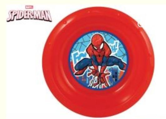 SPIDERMAN PIATTO PLASTICA FONDO EOLD.