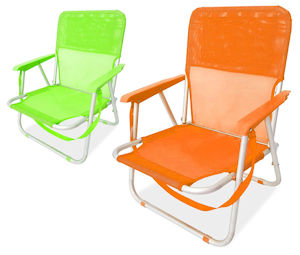 SPIAGGINA ALLUMINIO BALY BASSA TEXTILENE TUBO 19 CON TRACOLLA CM.45x56x70 15107