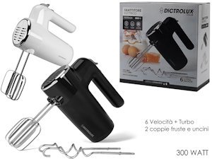 SBATTITORE ELETTRICO 300W A 6 VELOCITA' 584300 DICTROLUX