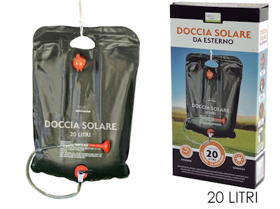 CAMPEGGIO DOCCIA SOLARE PORTATILE IN SACCA DA 20 LITRI 749607 GENERAL