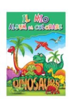 ALBUM DA COLORARE A4 16 FOGLI DINOSAURI EOLD.