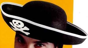 ACCESSORI TESTA CAPPELLO PIRATA IN FELTRO LUXSURY