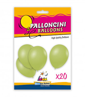PALLONCINI 10 POLLICI CM.26 CONF. 20PZ. VERDE OLIVA 98