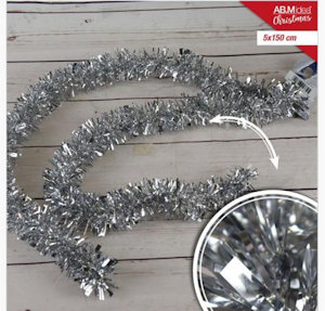 FILO ADDOBBO CLASSICO CM.5x1,5metri ARGENTO IDEA'S