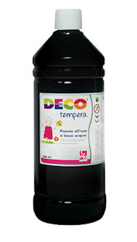 TEMPERA LIQUIDA FLACONE DA 500ML. NERO NIKOFFICE