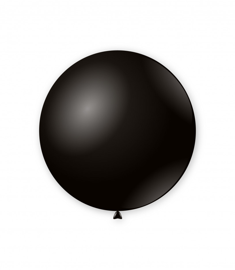 PALLONCINI 15 POLLICI CM.38 CONF.50PZ. NERO 15 PASTELLO
