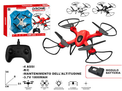 DRONE RADIO COMANDO SPEED FLY 6 CANALI MAZ.