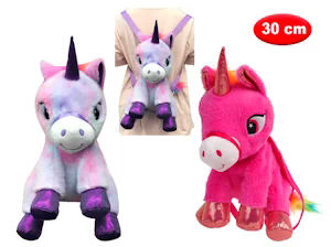 PELUCHE ANIMALI ZAINETTO UNICORNO CM.30 MAZ.