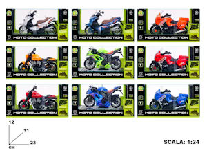 AUTO MODELLINO MOTO 1:24 DA STRADA LUCI E SUONI MAZ