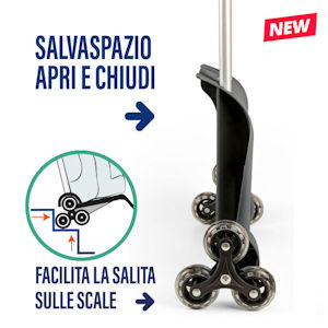 TROLLEY PORTA ZAINO A 3 RUOTE RICHIUDIBILE NIIKOFFICE
