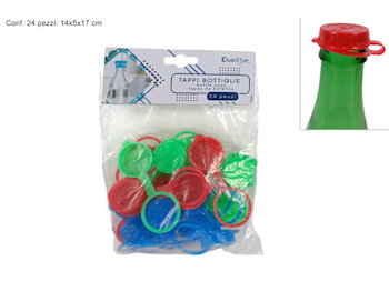 TAPPO IN PLASTICA PER BOTTIGLIA CONF. 24PZ. DUESSE