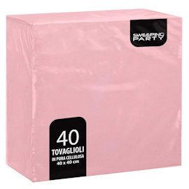 TOVAGLIOLI 2VELI 38x38 ROSA CONF.40PZ. GOFFRATO SWEEPING