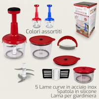 UTENSILE TRITATUTTO SAMURAI CON ACCESSORI ARCA