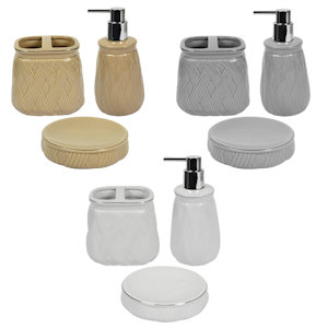 BAGNO SET 3 PZ. CERAMICA JERSEY COLOR  KASAVIVA