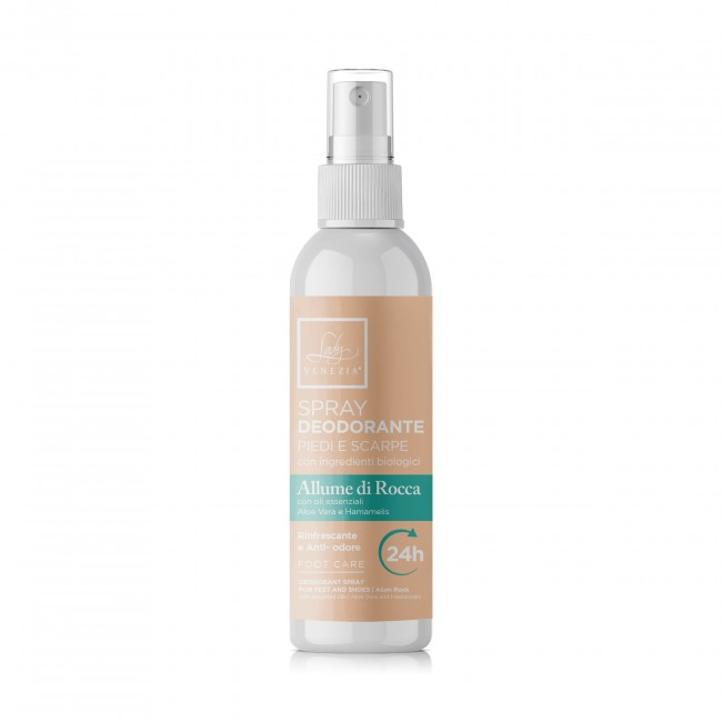SPRAY DEODORANTE PIEDI 150 ML. ALLUME DI ROCCA LADY VENEZIA