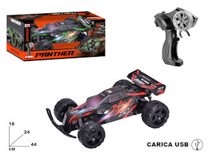 AUTO RADIO COMANDO 1:14 AUTO PANTHER CON PACK BATTERIE MAZ.