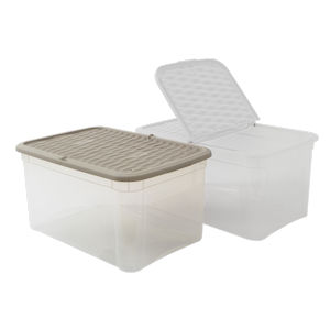 COMBI BOX MAREA 43 LT. CM.58x39x29 CON COPERCHIO DUO BIANCO O TORTORA BELLI E FO