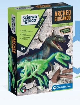SCIENZA E GIOCO MINI ARCHEOGIOCANDO VELOCIRAPTOR 6+ ANNI 19227 CLEMENTONI