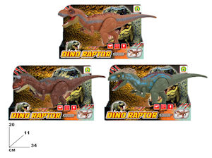 ANIMALI IN SCATOLA DINOSAURO CM.34 DINO RAPTOR CON SUONI MAZ.