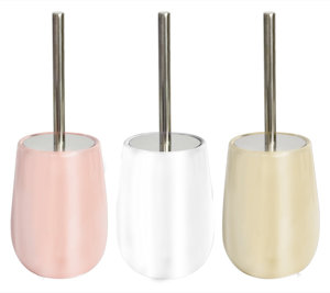 PORTASCOPINO CON SCOPINO IN CERAMICA WC COLORI PERLATI KASAVIVA