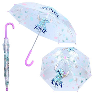 OMBRELLO BAMBINI TRASPARENTE STITCH EOLD.