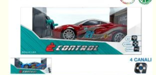 AUTO RADIO COMANDO 1:22 RACING 4 CANALI EOLD.