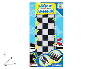 GIOCO SCACCHI E DAMA CM.31x16 RICHIUDIBILE MAZ.