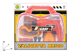 ATTREZZI BRICO CON TRAPANO IN VALIGETTA CON ACCESSORI MAZ.