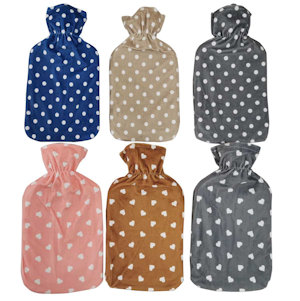 BORSA ACQUA CALDA CLASSICA 2LT. RIVESTITA SOFTLY CUORICINI KASAVIVA