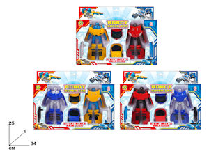 ROBOT TRANSFORMER SUPER CAR CONF.2PZ. SCATOLATO MAZ.