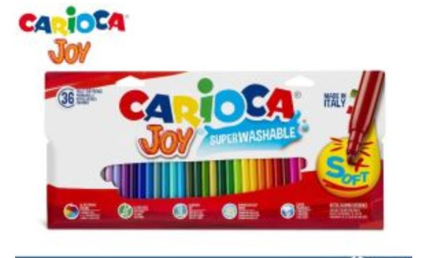 PENNARELLI CARIOCA JOY DA 36 CONFEZIONE LUNGA CARIOCA