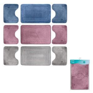 BAGNO TAPPETO MEMORY CONF. 3PZ. 3 MISURE TEX KASAVIVA