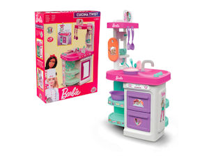 CUCINA STRUTTURA CUCINA BARBIE TWIST CON ACCESSORI CM.H.70 MAZ