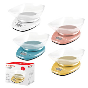 BILANCIA DA CUCINA DIGITALE 5 KG. CON VASCHETTA POP KASAVIVA