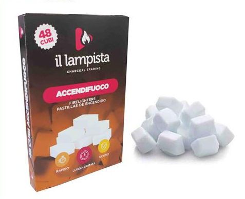 ACCENDIFUOCO BIANCO 48 CUBI TAVOLETTA POWER IL LAMPISTA