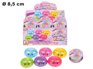 SQUISHY BUNS RAVIOLI GLITTER MAZ. PEZZI 12