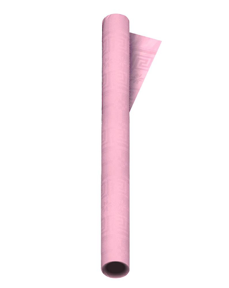 TOVAGLIA A ROTOLO DAMASCATA IMPERMEABILE CM.118x7mt. ROSA SWEEPING