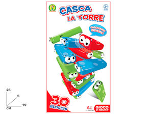 GIOCO CASCA LA TORRE CONF.30 BLOCCHI MAZ.